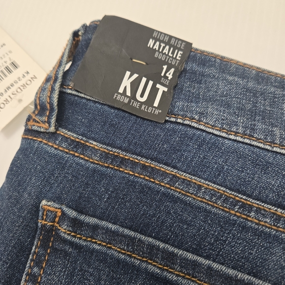 KUT From The Kloth Natalie High-Rise Bootcut Jeans Size 14 NWT - Picture 2 of 7